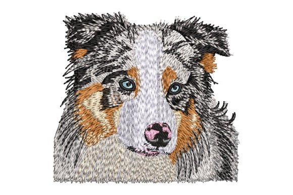 Australian Shepherd: The Perfect Holiday Embroidery Pick