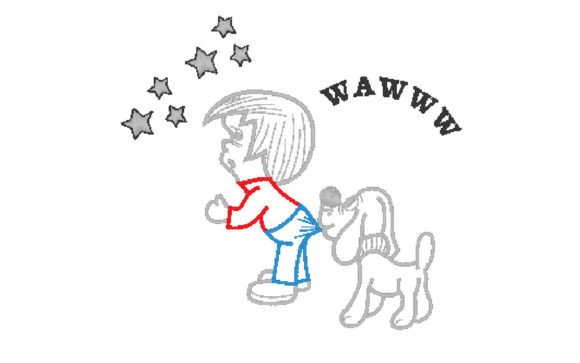 Boy and Dog Design Review for Small Business Merch