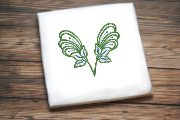 Elegant Green Blue Flowers Review