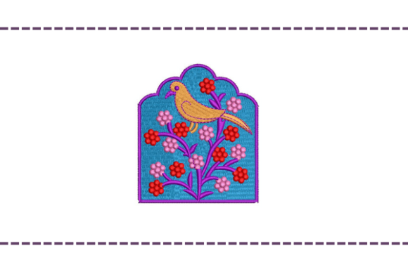 Flower Birds Badge Review: A Cozy Embroidery Design for Personalized Gifts