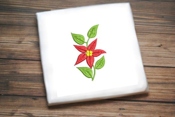 Review: Lovely Red Flower Leaves Embroidery Design