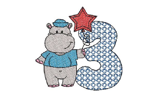 Review: Number 3 Cute Hippo for Holiday Collections